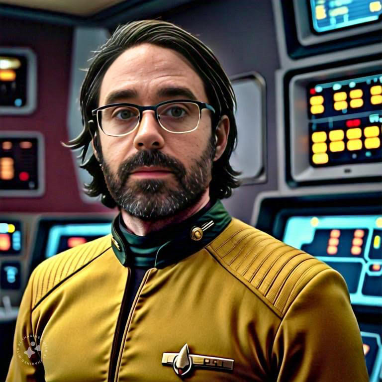 Imagine me as Captain Kirk of NCC-1701