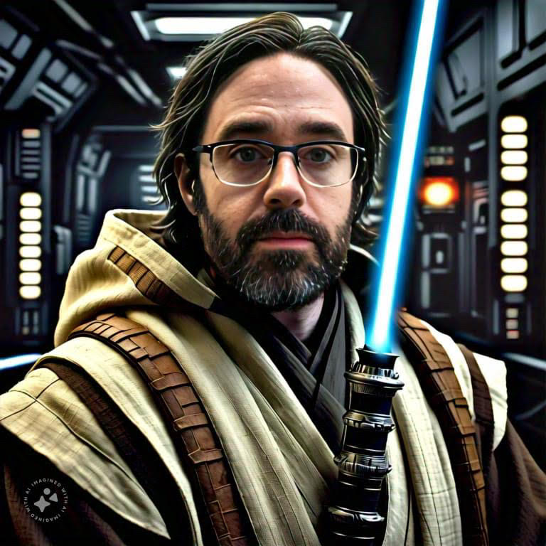 Imagine me as Obi-Wan Kenobi with a light sabre