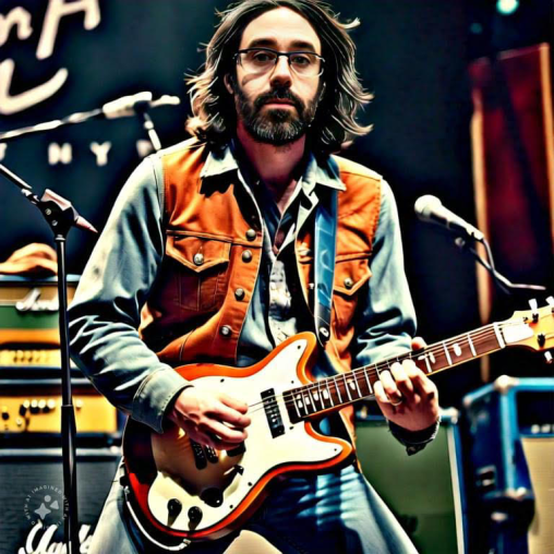 Imagine me playing rock and roll guitar