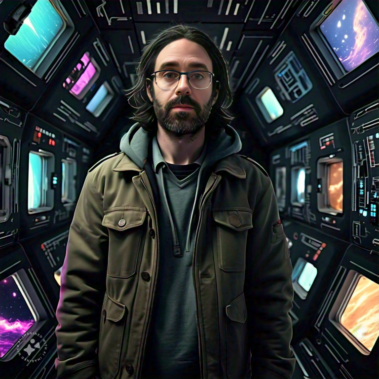 Imagine me in the void of space