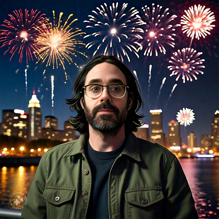 Imagine me watching fireworks