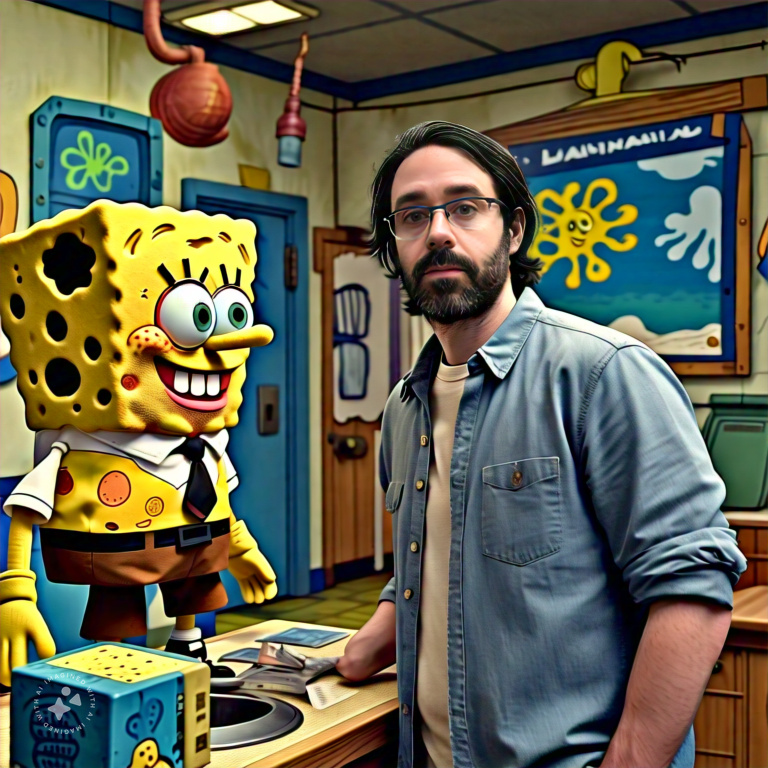 Imagine me meeting SpongeBob