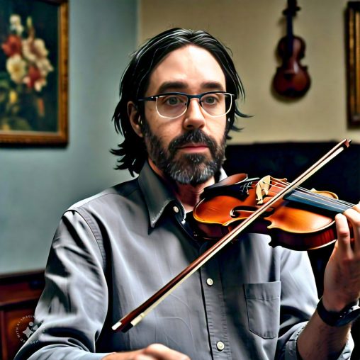 Imagine me playing the violin