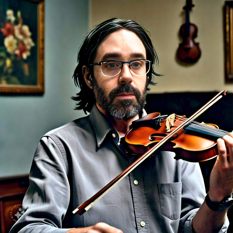 Imagine me playing the violin