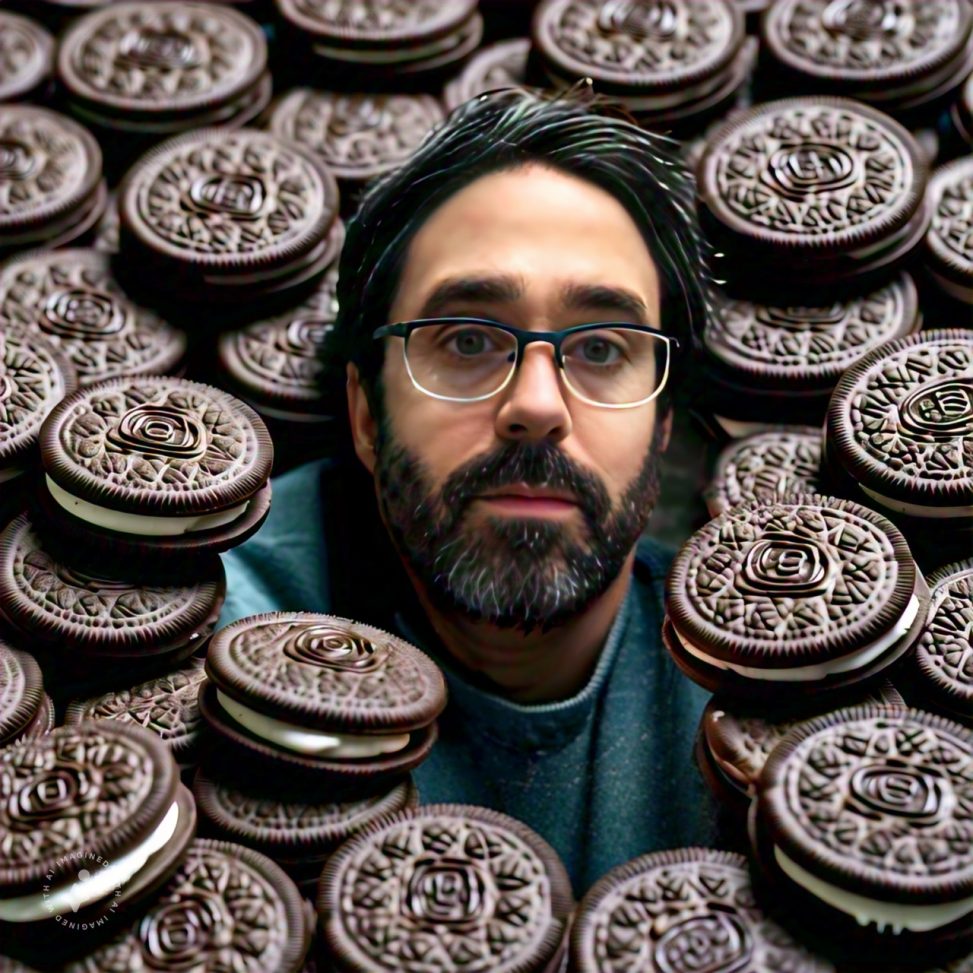Imagine me with a bunch of Oreos