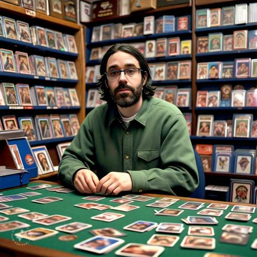 Imagine me sorting baseball cards