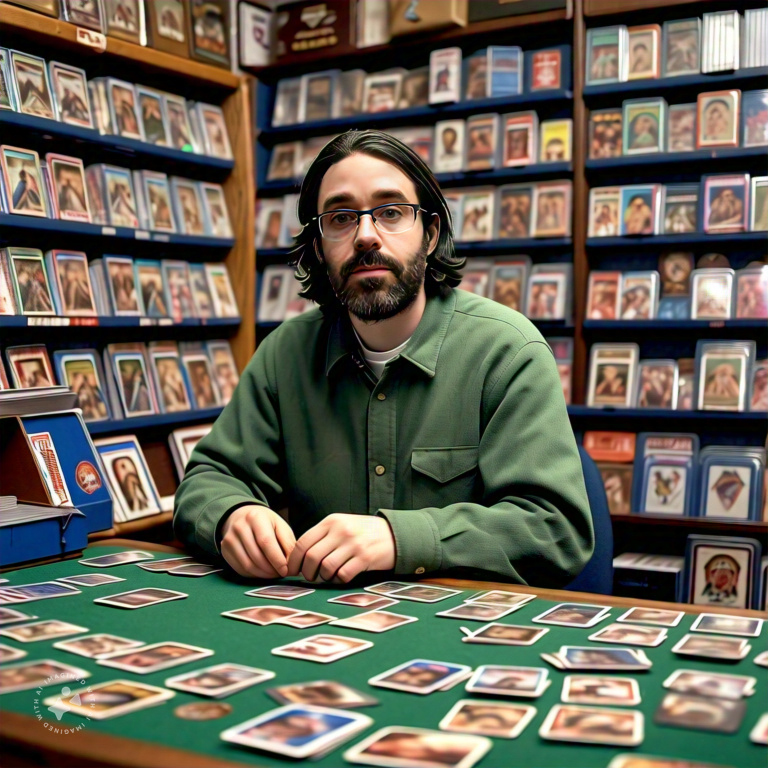 Imagine me sorting baseball cards