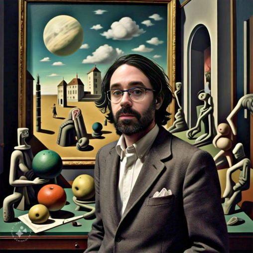 Imagine me in a surrealist painting