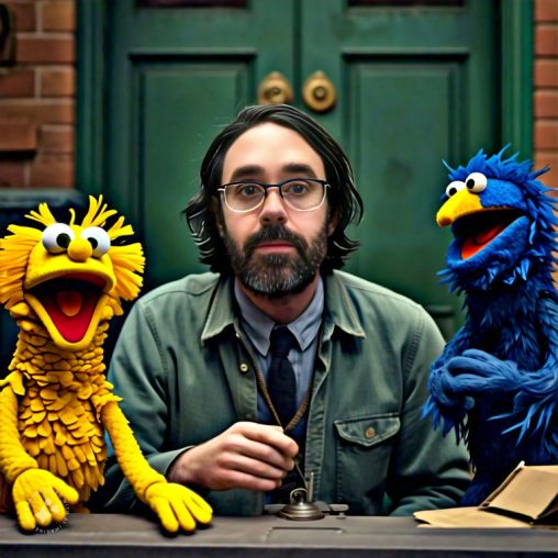 Imagine me on Sesame Street