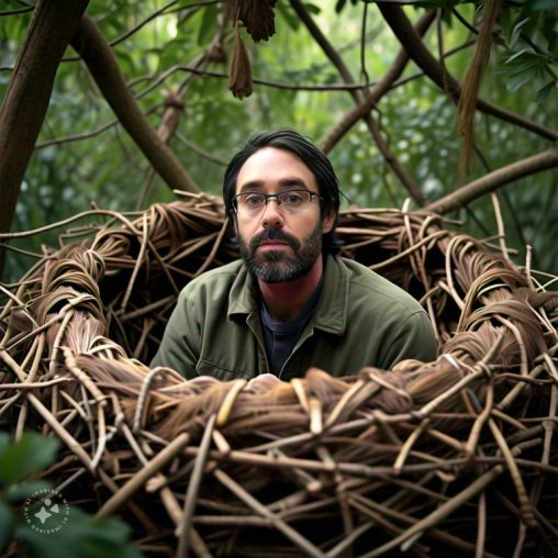 Imagine me in a big bird’s nest