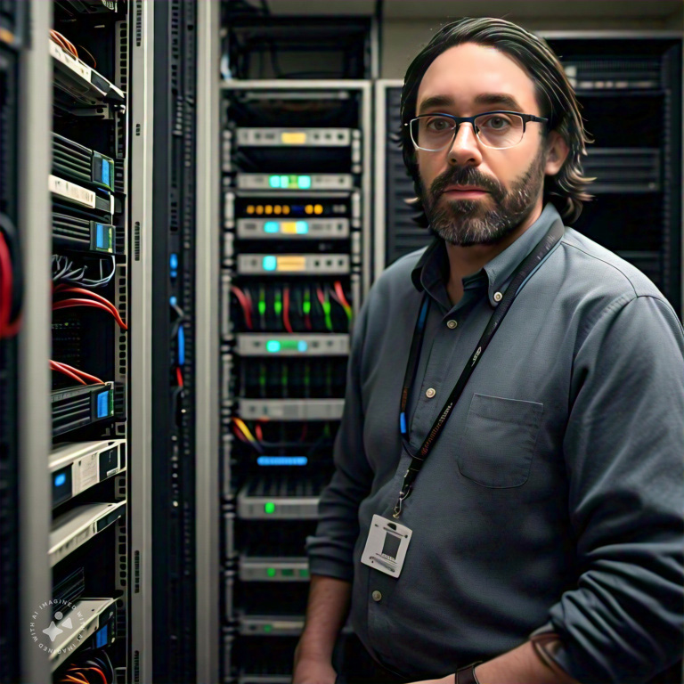 Imagine me in a server room