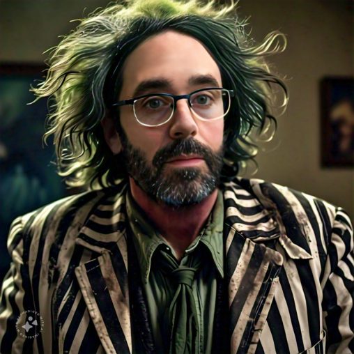 Imagine me as Beetlejuice