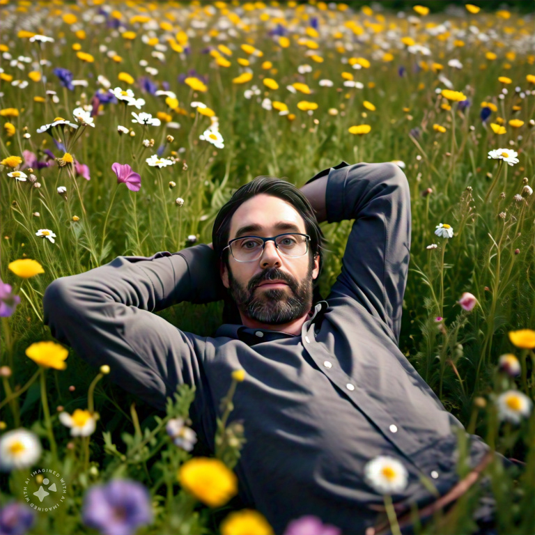Imagine me in a field of flowers