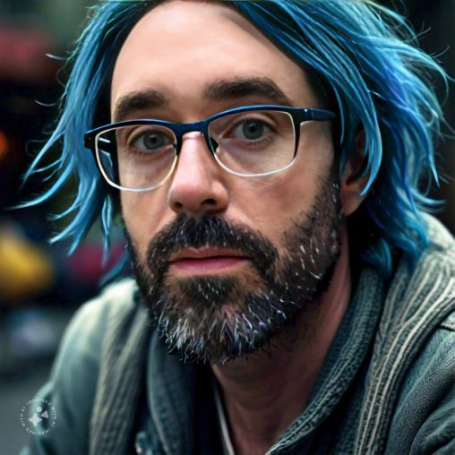 Imagine me with blue hair