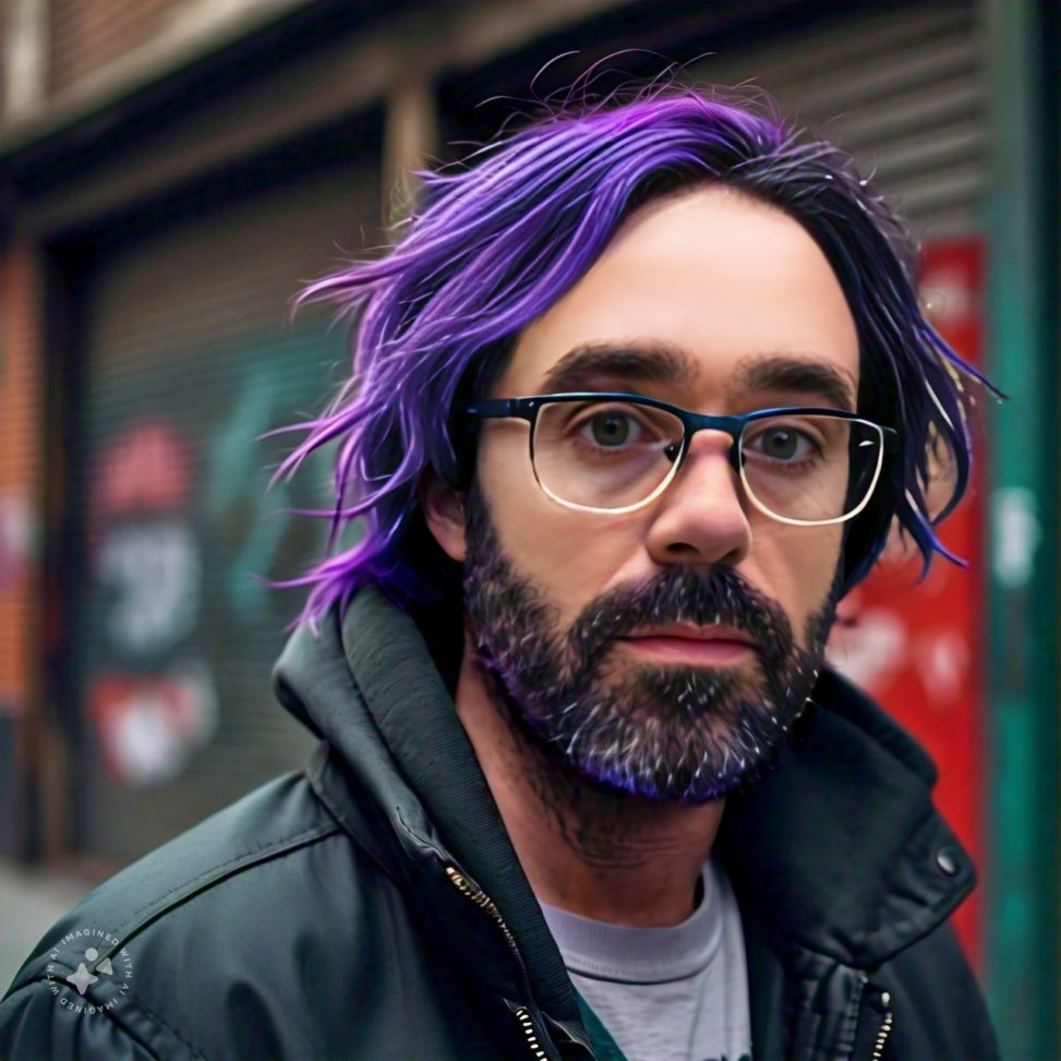 Imagine me with purple hair
