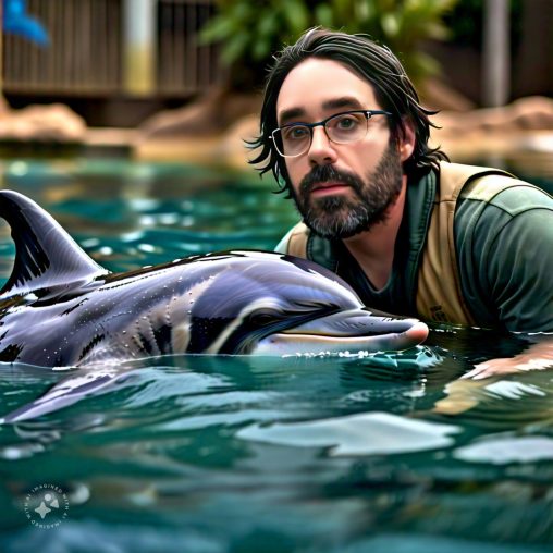 Imagine me with a dolphin