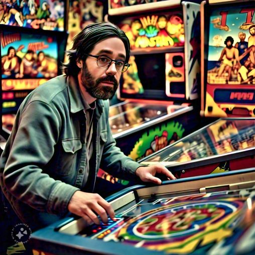 Imagine me playing a pinball machine