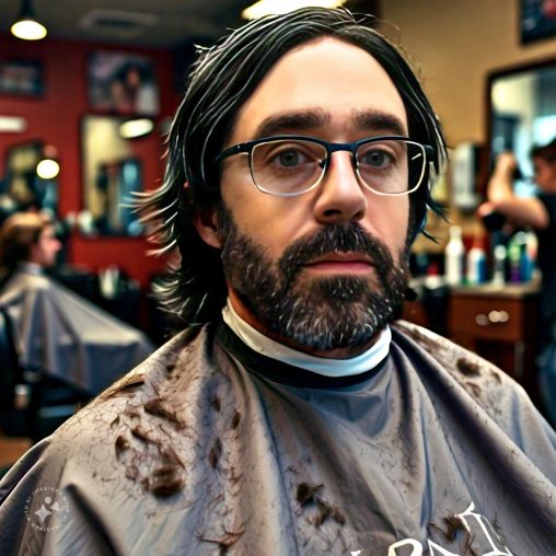 Imagine me getting a haircut