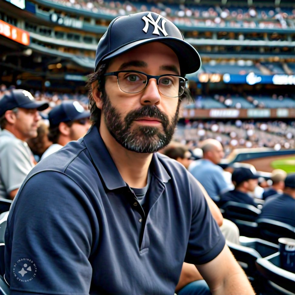 Imagine me at a New York Yankees baseball game