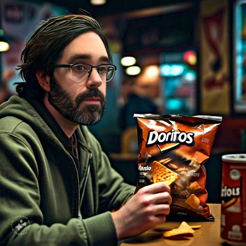 Imagine me eating a bag of Doritos