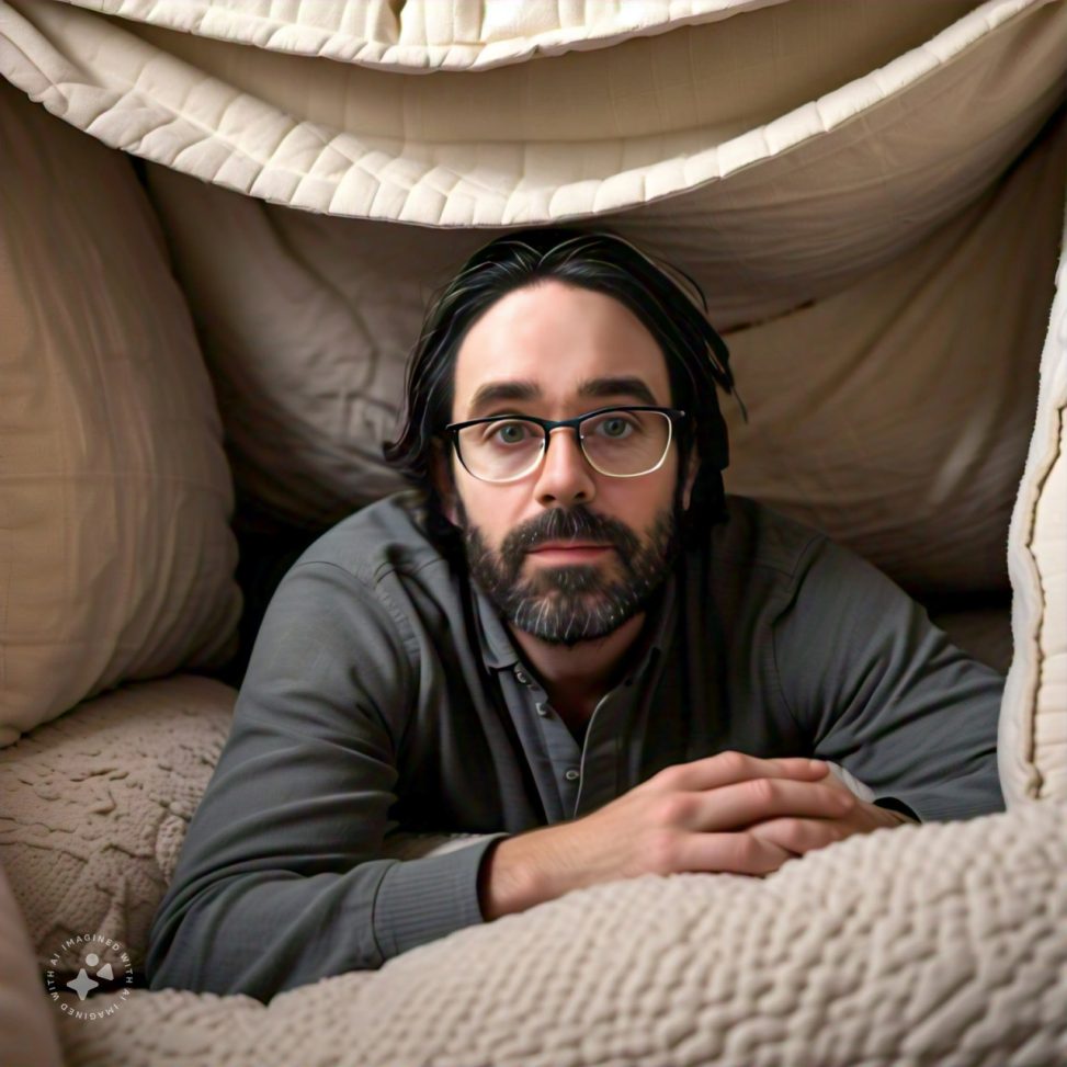Imagine me in a pillow fort