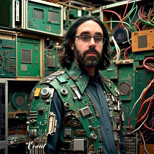 Imagine me wearing computer parts as clothes