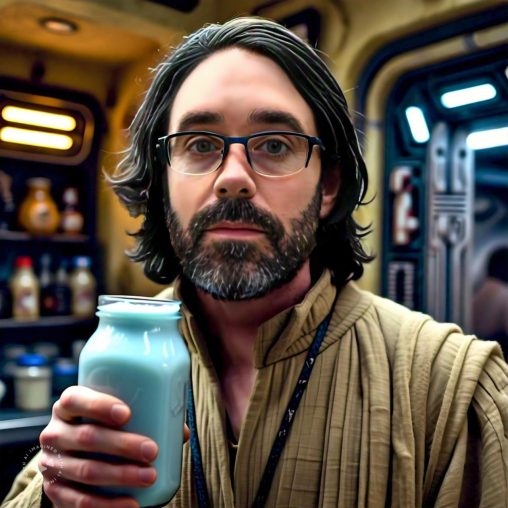 Imagine me on Tatooine drinking blue milk