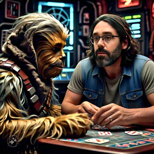 Imagine me playing cards with Chewbacca