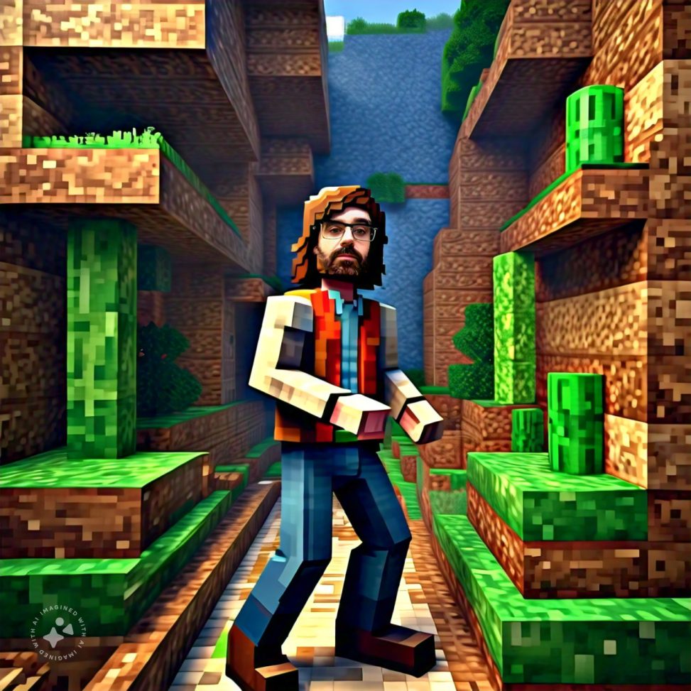 Imagine me in Minecraft