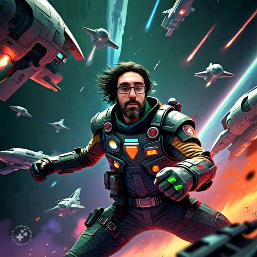 Imagine me fighting spaceships in space