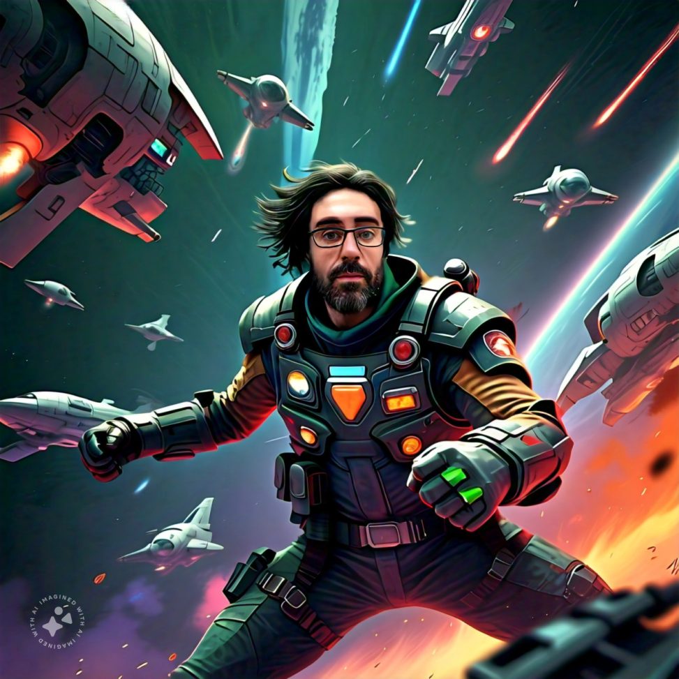 Imagine me fighting spaceships in space