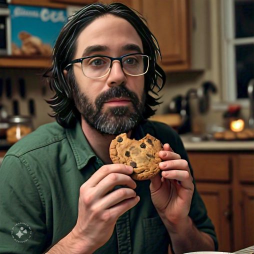 Imagine me eating a cookie