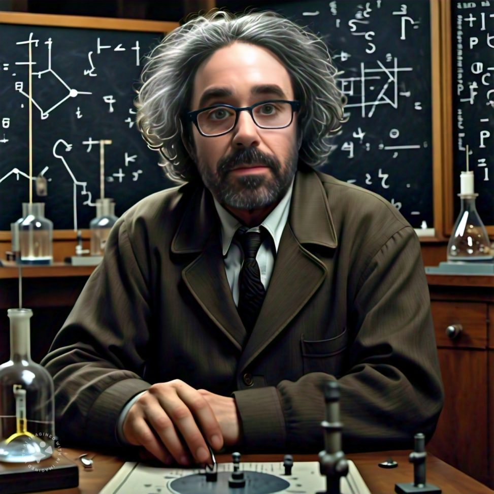 Imagine me as Albert Einstein