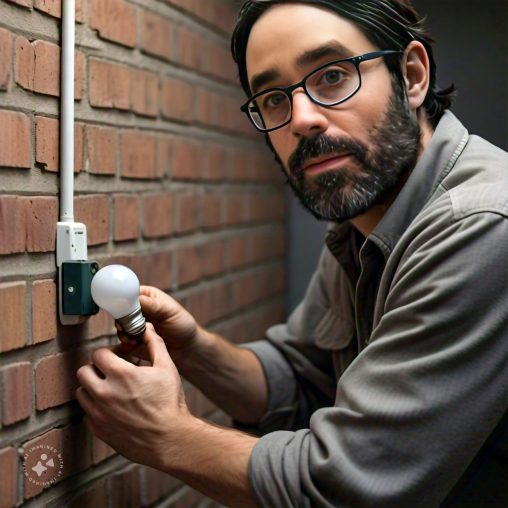 Imagine me changing a light bulb
