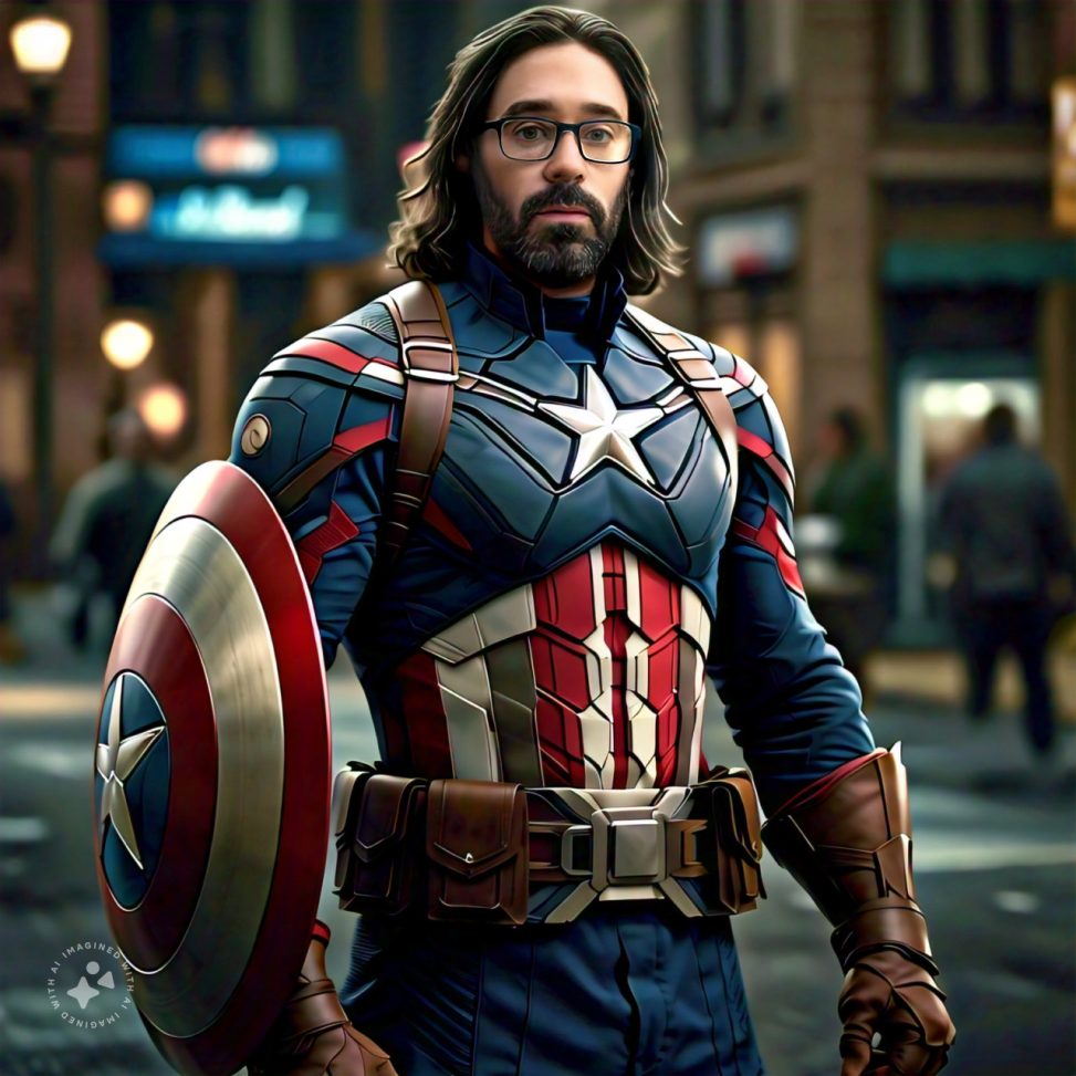 Imagine me as Captain America