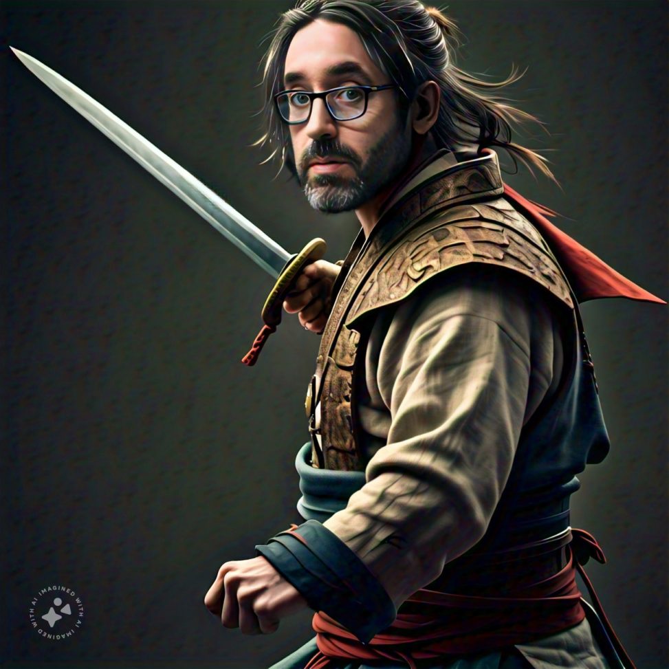 Imagine me as a swordsman
