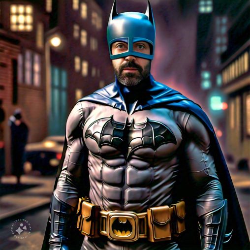Imagine me dressed as Batman from the 1960s