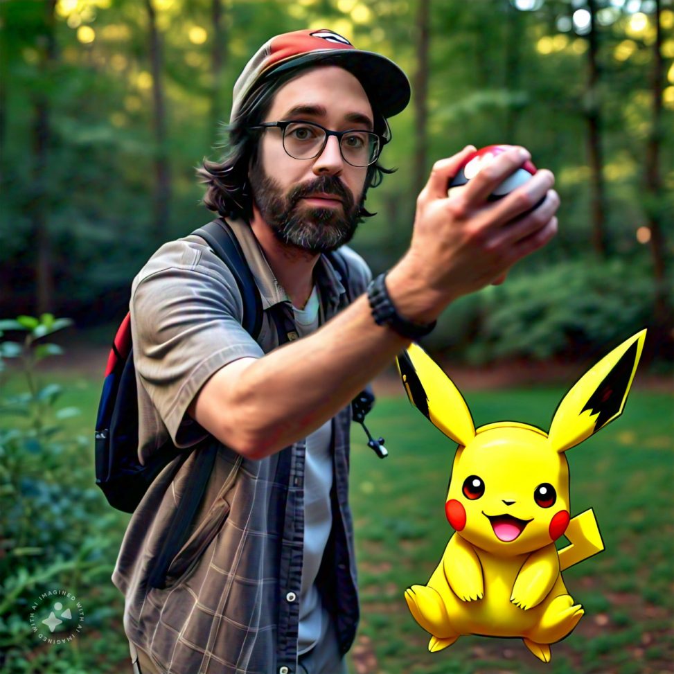 Imagine me catching Pokémon