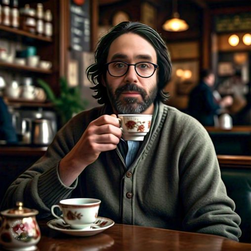 Imagine me enjoying a nice cup of tea