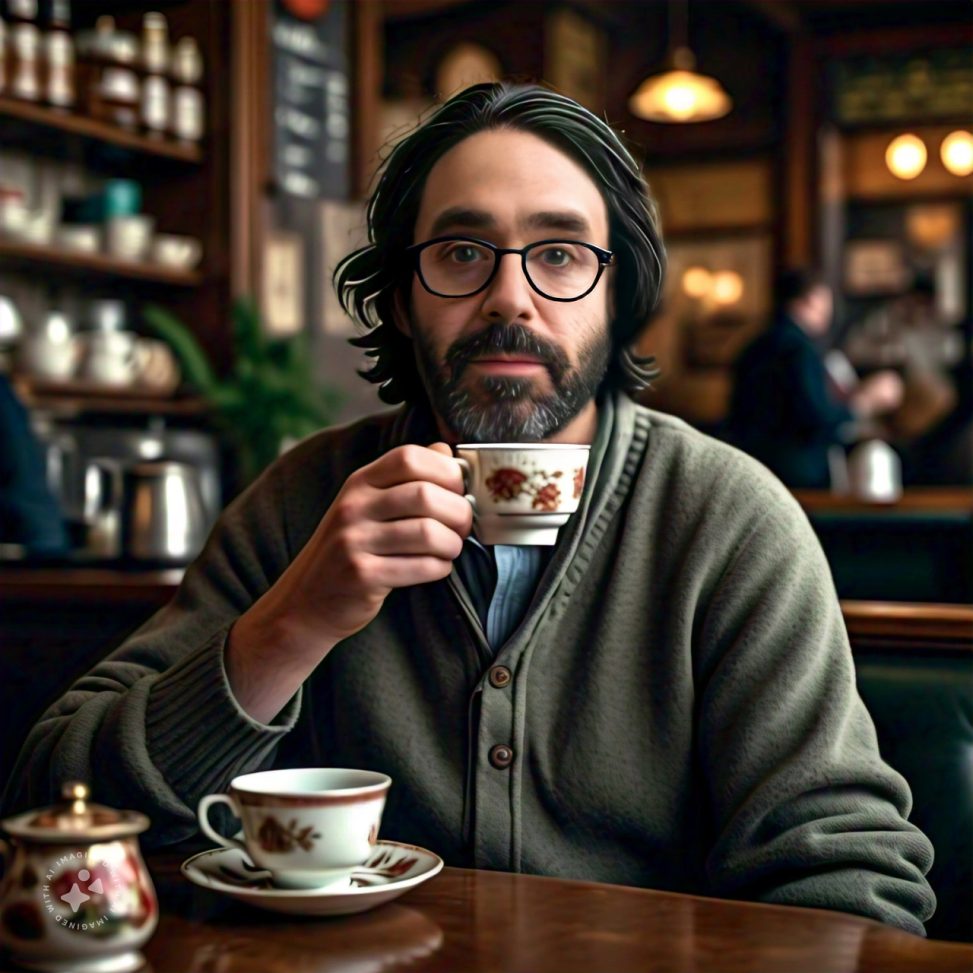 Imagine me enjoying a nice cup of tea