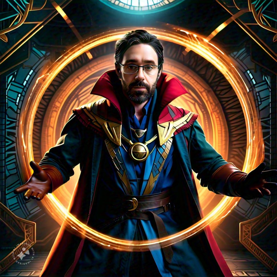 Imagine me as Doctor Strange opening a portal
