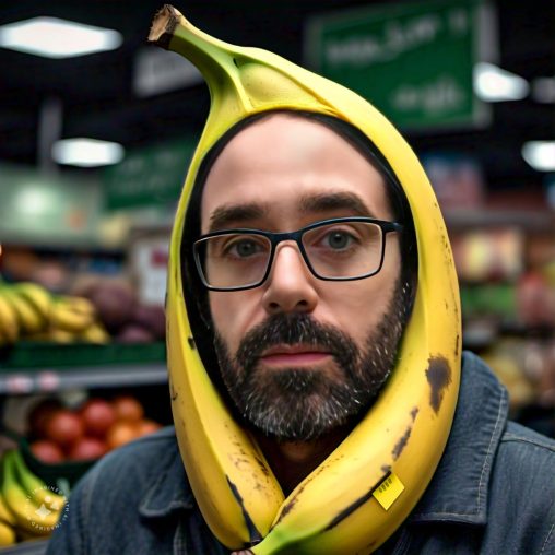 Imagine me as a banana
