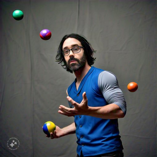 Imagine me juggling