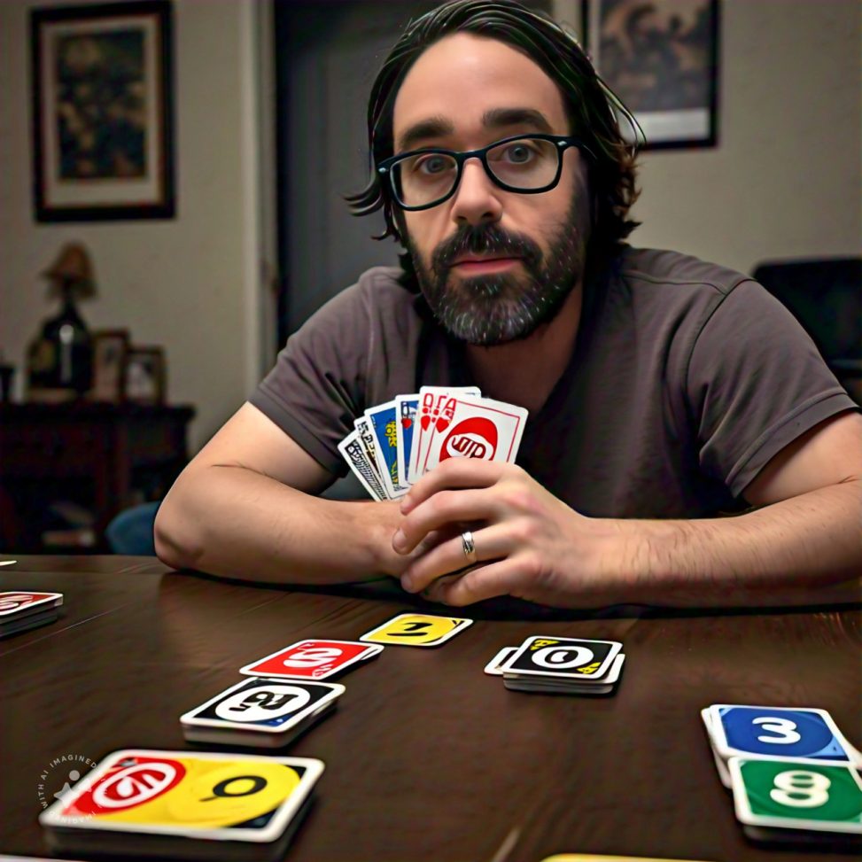 Imagine me playing UNO